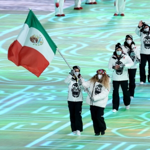 Así desfiló la delegación mexicana en la ceremonia de inauguración de Beijing 2022
