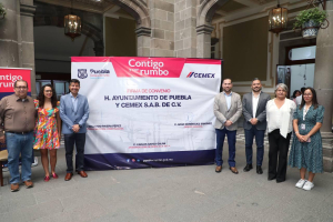 AYUNTAMIENTO DE PUEBLA Y CEMEX FIRMAN CONVENIO EN FAVOR DE LA SOSTENIBILIDAD Y ACCESIBILIDAD DE LA CIUDAD