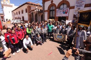 La Secretaría de Medio Ambiente, Beatriz Manríque, encabeza Reciclatón en Chignahuapan.