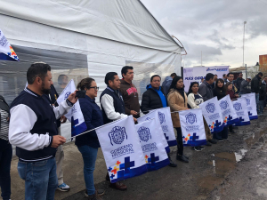 Filomeno Sarmiento pone en marcha la rehabilitación de la calle Tlaxcala.