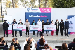 Ayuntamiento de Puebla entrega estímulos y apoyos al programa de &quot;Estancias Infantiles&quot;