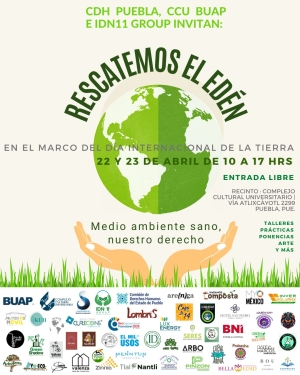 El CCU de la BUAP será sede del evento “Rescatemos el Edén”