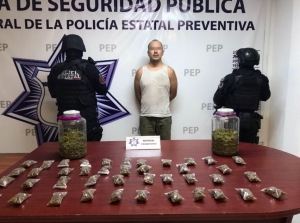 Captura Policía Estatal a presunto narcovendedor en Atlixco