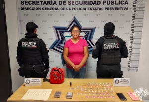 Detiene Policía Estatal a presunta narcovendedora de “El Croquis”