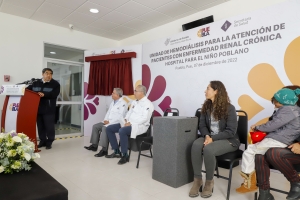Refrenda gobierno estatal apoyo a grupos vulnerables; MBH inaugura unidades para tratamiento gratuito de hemodiálisis