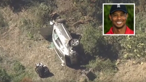 Sufre Tiger Woods aparatoso accidente