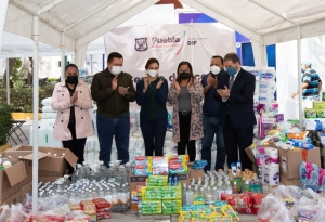 SMDIF recibe donativo del SUETHAPIPOPD para beneficiar a las familias de san pablo Xochimehuacan