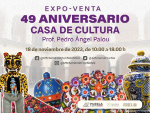 Realizará gobierno estatal expoventa artesanal por aniversario de Casa de la Cultura