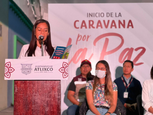 Ariadna Ayala arranca &quot;caravana por la paz&quot;, programa para reforzar la seguridad pública en Atlixco.