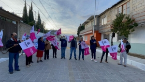 ”CONSTRUYENDO CONTIGO” LE CAMBIA LA CARA A CUATRO CALLES DE LAS COLONIAS BOSQUES DE MANZANILLA Y LOMAS DE TZILOTZONI