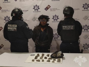 Detiene Policía Estatal a presunto vendedor de droga