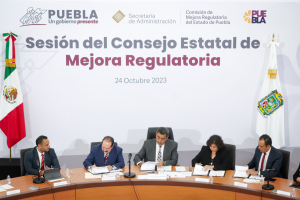 Puebla, primera entidad a nivel nacional en signar convenio de mejora regulatoria entre los tres poderes