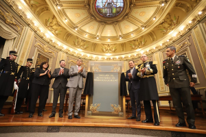 Inscriben en el Muro de Honor del Congreso del Estado: “2023, Año del Bicentenario del Heroico Colegio Militar”