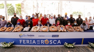 Ayuntamiento de San Andrés presentó la Feria de la Rosca de Reyes