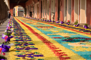 Alfombras de San Pedro Cholula, un atractivo turístico para Semana Santa