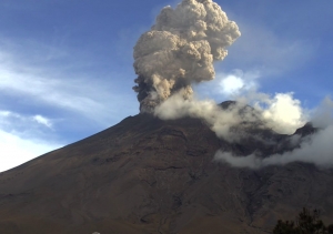 Este es el reporte del monitoreo al volcán Popocatépetl