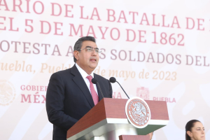 Representa Batalla de Puebla la unidad y el triunfo de la Patria verdadera: Sergio Salomón
