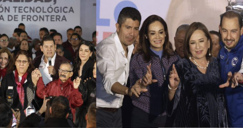 Cuantos y quienes terminaron precampañas con Rivera y Armenta en Puebla