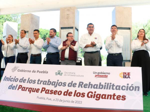 Con rehabilitación de parques, gobierno estatal cumple obligación para que Puebla sea mejor: Sergio Salomón