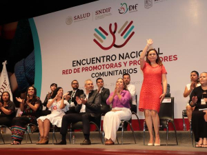 En Michoacán, Gaby Bonilla participa en Encuentro Nacional DIF