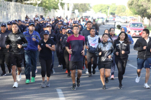 AYUNTAMIENTO DE PUEBLA CELEBRÓ CARRERA CON 116 CADETES DE POLICÍA