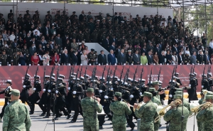 Celebra Puebla 5 de Mayo; AMLO y Barbosa Huerta encabezan Desfile Cívico-Militar