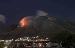 Se registró incendio en el Cerro de la Silla en Nuevo León