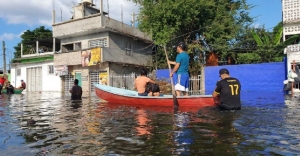 Villahermosa bajo el agua; se desborda el Grijalva