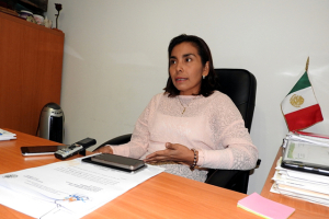 Mayra Ramírez, dirigente del PAN en Cuautlancingo.