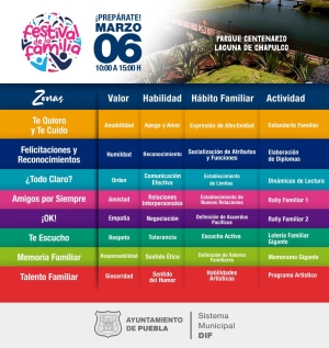 Festival de la familia será el 6 de marzo en la Laguna de Chapulco