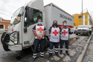 La Cruz Roja en Puebla instala centro de acopio para damnificados en Acapulco