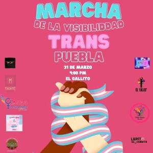 Realizarán Marcha de la Visibilidad Trans en Puebla