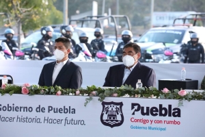 Se refuerza seguridad en las calles de Puebla con la suma de 155 patrullas