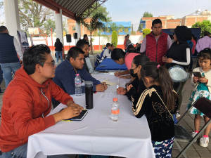 Llevan beneficio a habitantes de San Matías Cocoyotla.