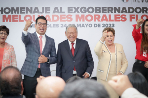 Homenaje al ex gobernador Melquiades Morales de parte del PRI poblano