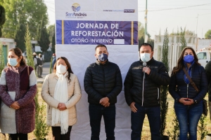 Mundo Tlatehui arrancó jornada de reforestación en San Rafael Comac