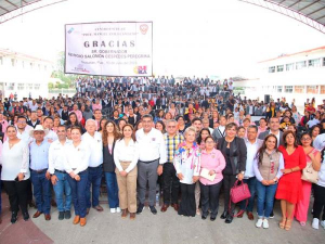 Garantiza gobierno de Sergio Salomón espacios educativos dignos en Teziutlán