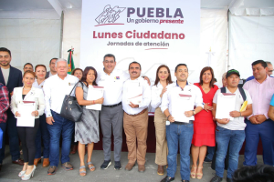 Teziutlán, orgullo de Puebla: Sergio Salomón; encabeza “Lunes Ciudadano” en este municipio