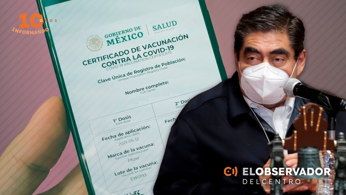 Los no vacunados sólo podrán ingresar a espacios abiertos y a parques en Puebla
