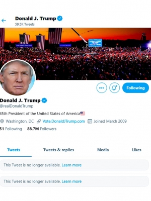 Bloquea Twitter cuenta de Trump