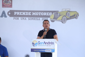 Edmundo Tlatehui está a la mitad de su administración en San Andrés Cholula.