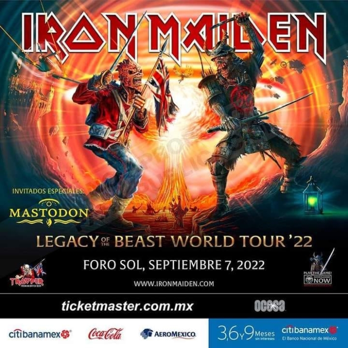 ¡Iron Maiden regresa al Foro Sol de la Ciudad de México!